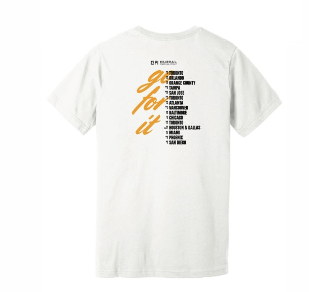 40 City Tour T Shirt - Buy 2, Get 2 FREE!