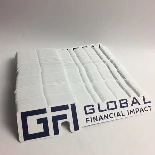 LARGE Global Financial Impact Sticker -Buy 2, Get 2 FREE!