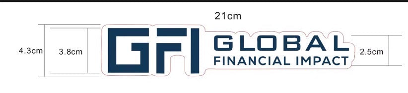 LARGE Global Financial Impact Sticker -Buy 2, Get 2 FREE!