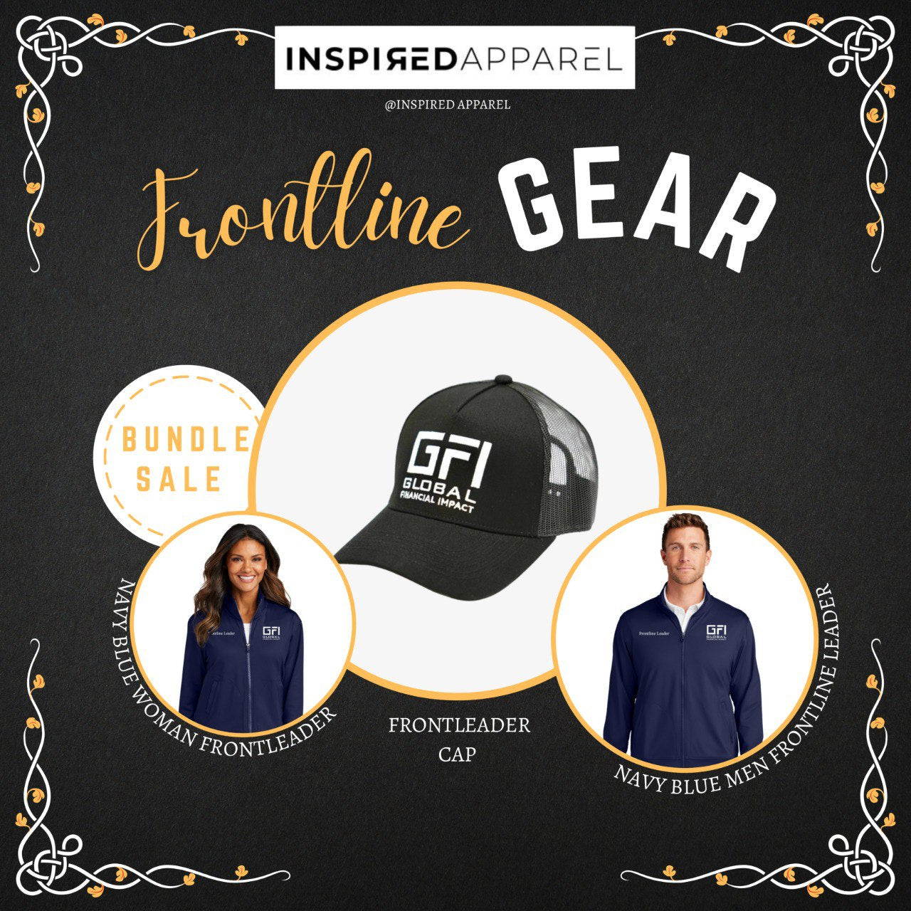 Frontline Gear Bundle – NAVY Jacket & Hat WOMEN- ONLY $61.99