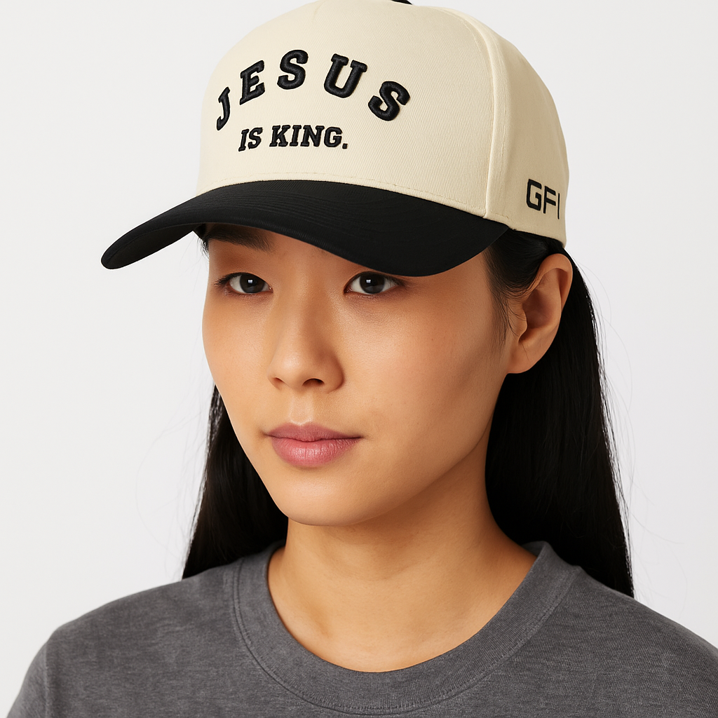 JESUS IS KING Two-Tone Cap
