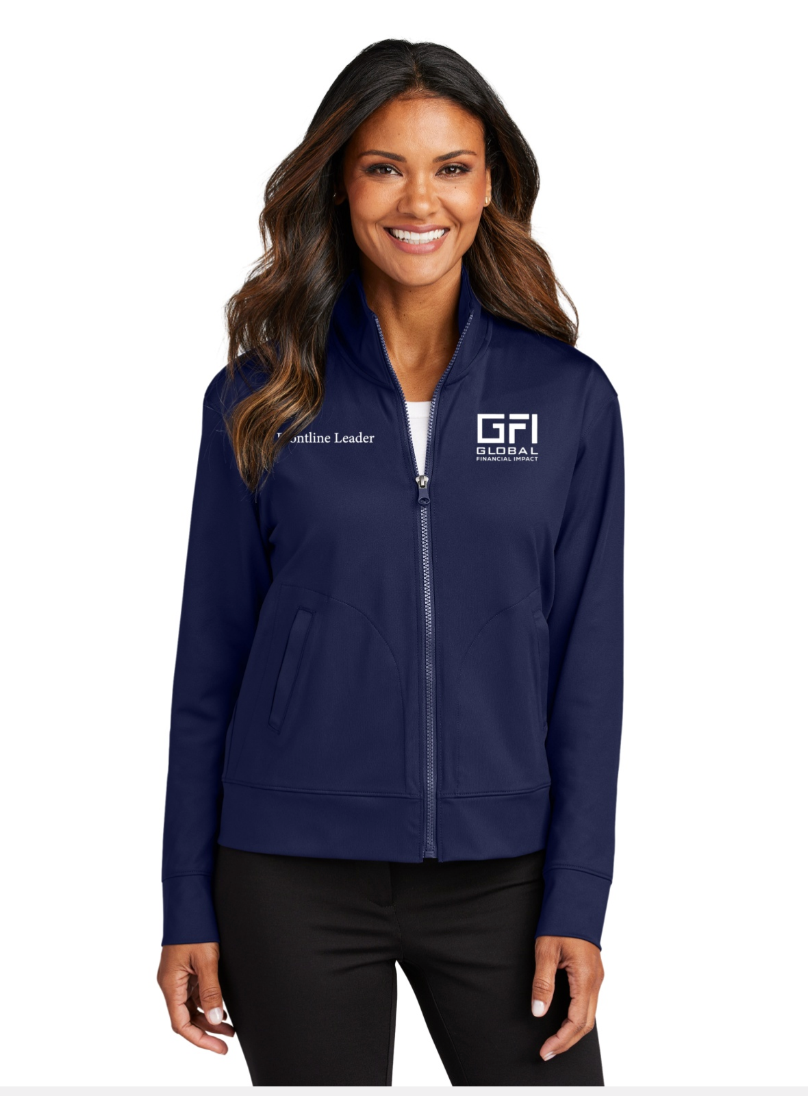 GFI “Frontline Leader” Eco-Tech Full-Zip Jacket – Navy (Women's)