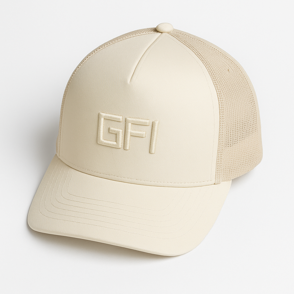 GFI Black Mesh Snapback – 3D Embroidery – GFI-LGNDS Collection (Limited Stock)