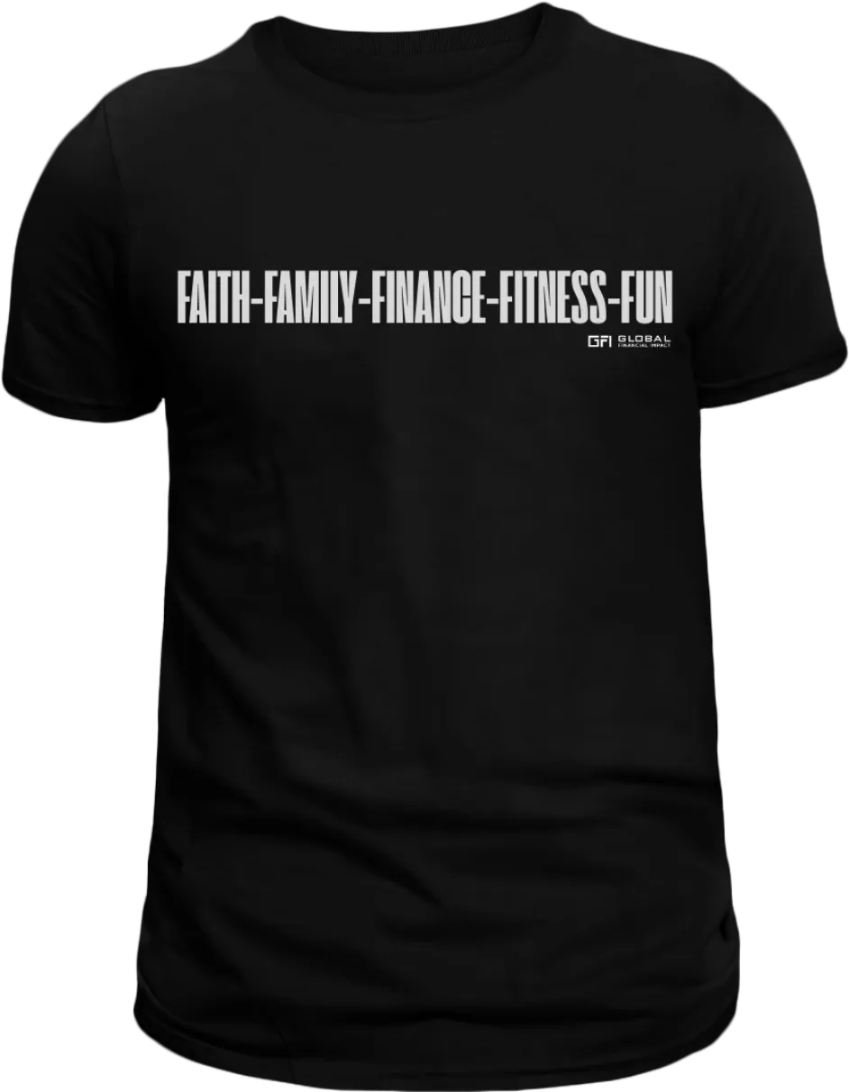 GFI 5F's Black Tee -Buy 2, Get 2 FREE!