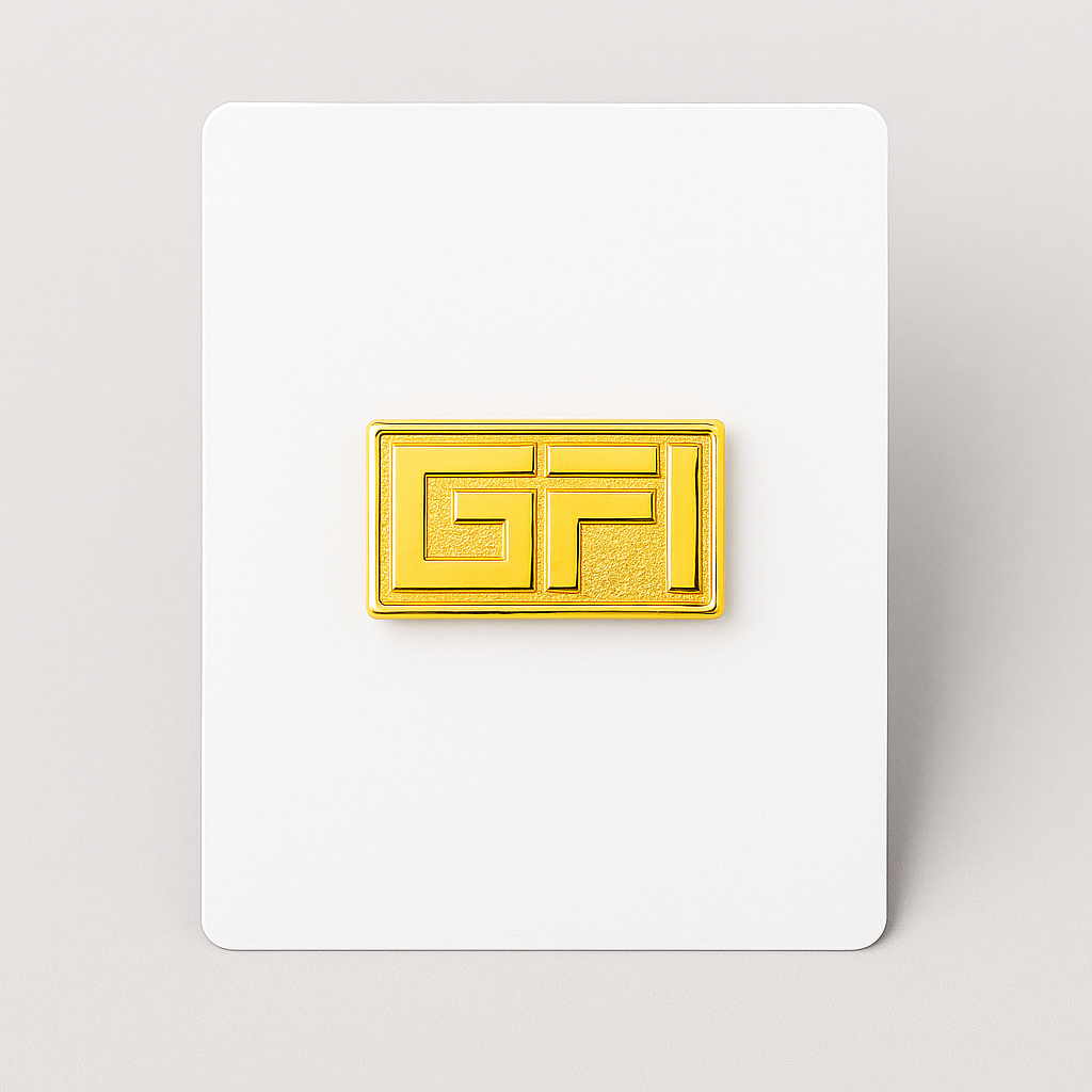 Rectangular Ceo Pin GFI Executive Lapel Pins – Gold BUY2GET2FREE – Inspired Apparel