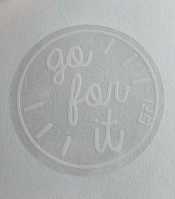 Go For It! Clear Vinyl Sticker – Subtle, Sleek, and Uplifting - Buy 2, Get 2 FREE!