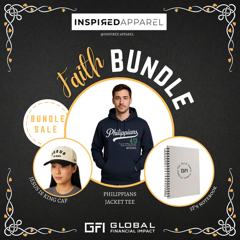 Faith Bundle – Cap, Hoodie & Notebook – Inspired Apparel