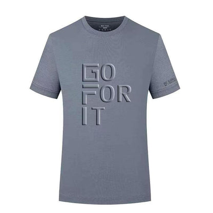 Men's GO FOR IT Puffy Letters T-Shirt -Buy 2, Get 2 FREE!