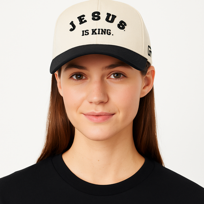 JESUS IS KING Two-Tone Cap