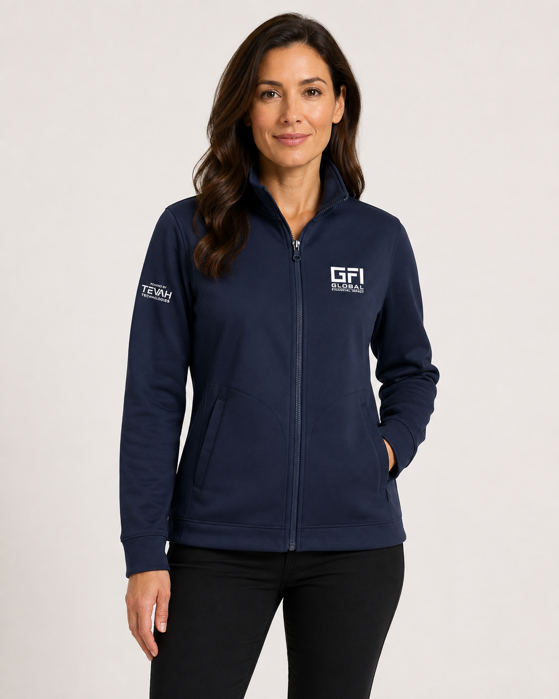 GFI x Tevah Grid Fleece Jacket Women