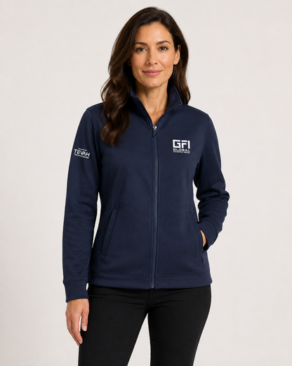 GFI x Tevah Grid Fleece Jacket Women