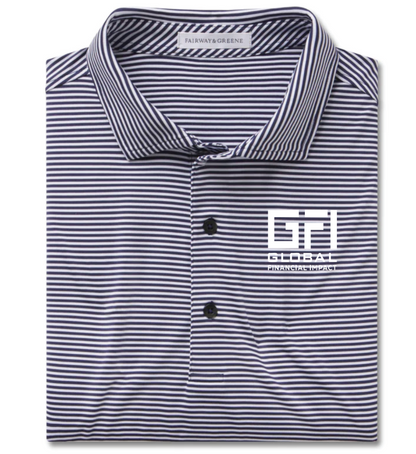 Fairway & Greene Bryant Stripe Performance Polo