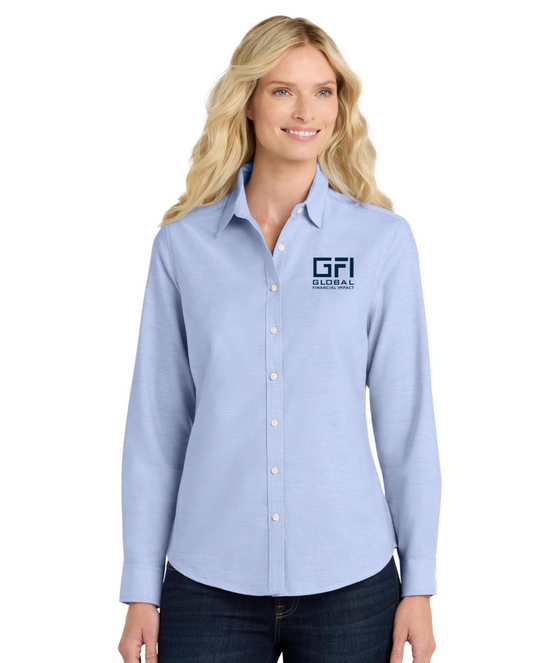 GFI SuperPro™ Oxford Shirt – Oxford Blue WOMEN